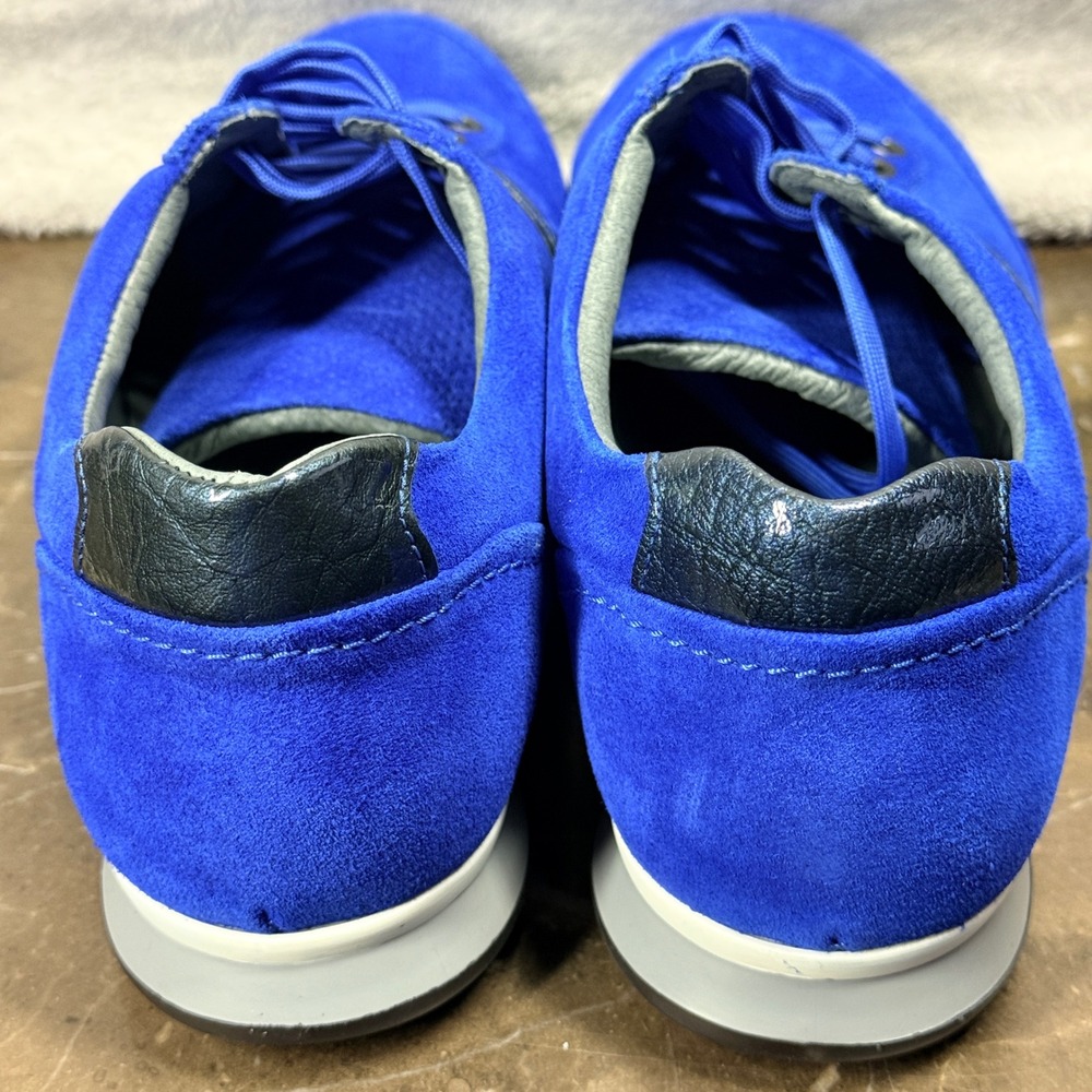 CR7 Cristiano Ronaldo Sneakers Mens 42 Blue Suede Perforated Portugal Luxury - Picture 8 of 10